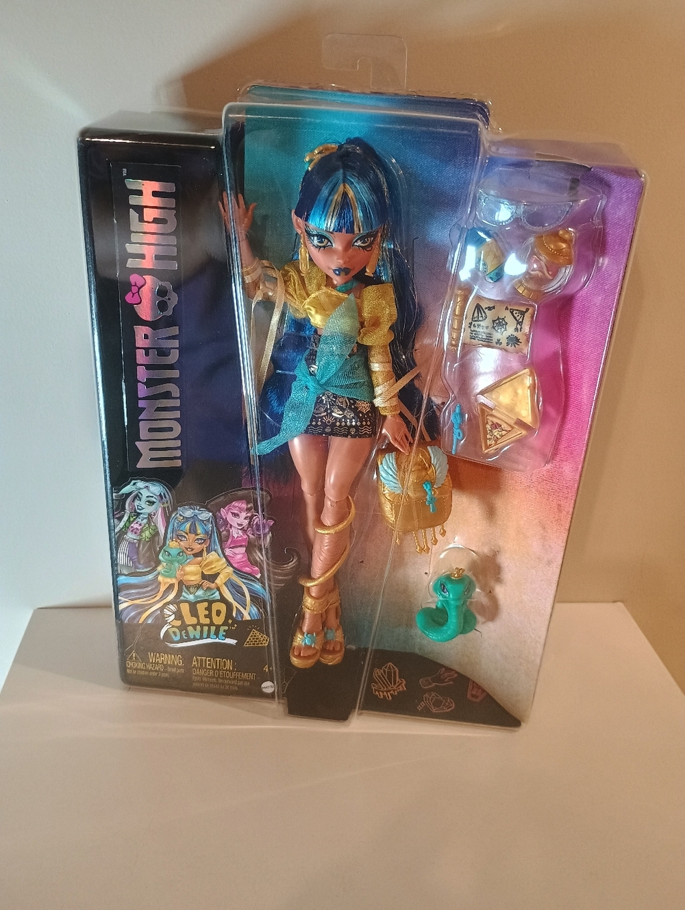 Monster High Cleo de Nile Doll - Teal, Gold & Black Fashion